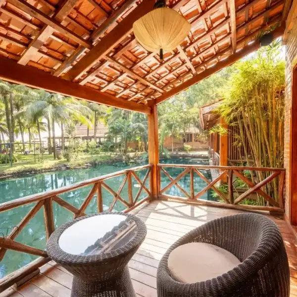 Riverfront bungalow river view